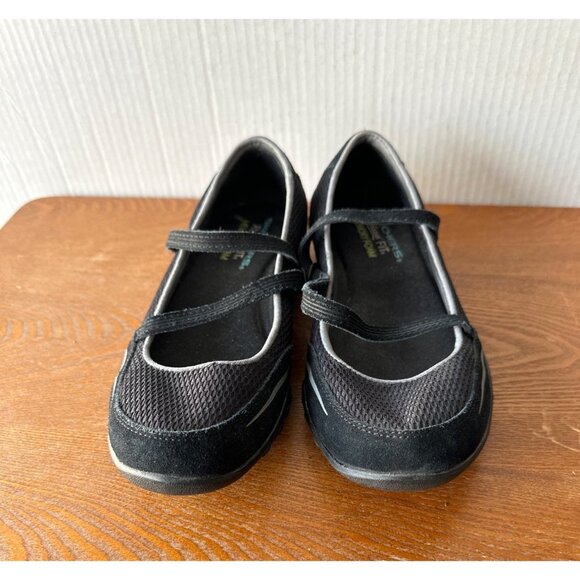 Skechers Women Relaxed Fit Memory Foam Bikers Sneakers Black New Size 6 / Eur 36 - Picture 3 of 13